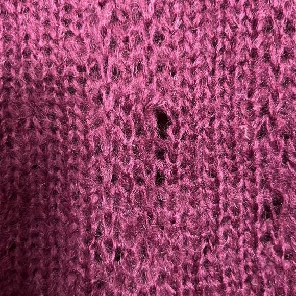 Wooden Ships Purple Cowl Neck Knit Sweater Dress Size S/M - Picture 6 of 6